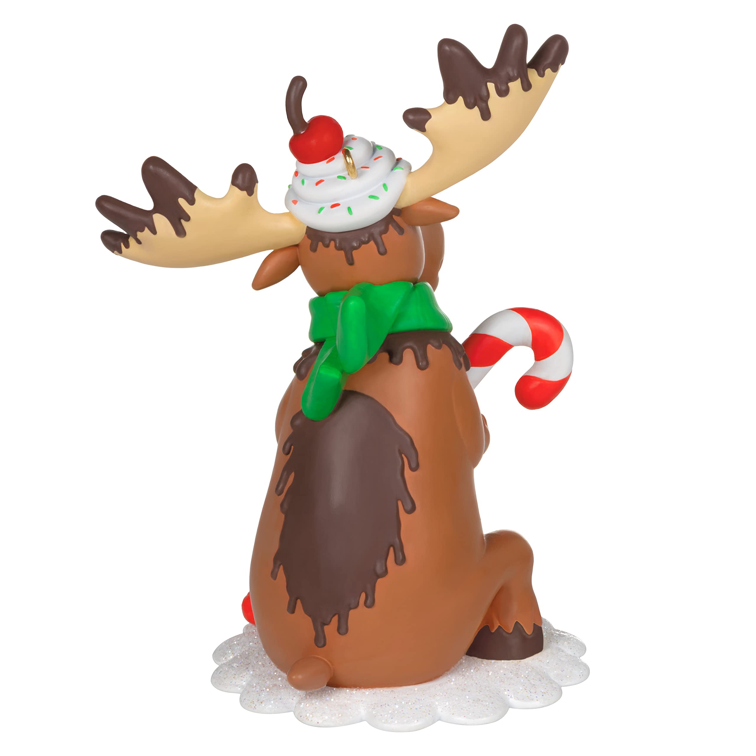 Hallmark Keepsake Christmas Ornament 2022 - Chocolate Moose with Candy Cane Holiday Decoration | Perfect for Christmas Tree Decor, Gift Giving & Festive Home Decor