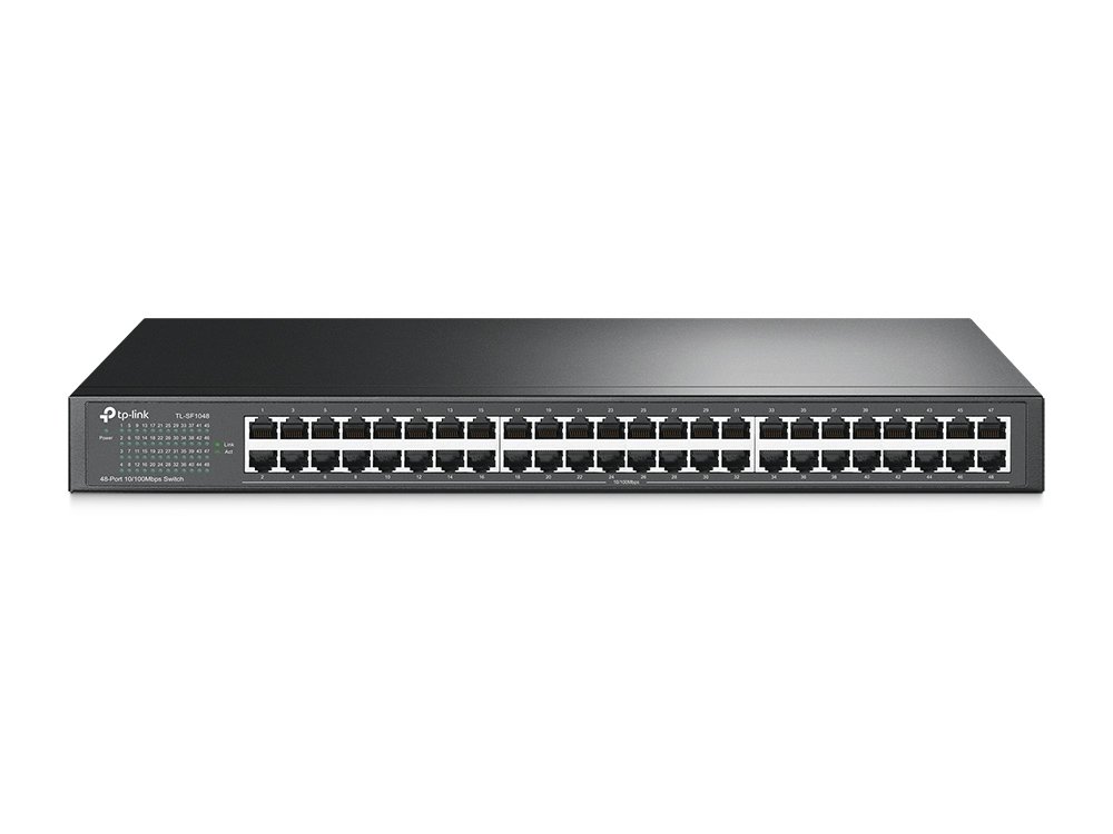 TP-Link TL-SF1048 48-Port Gigabit Ethernet Network Switch | 10/100 Mbps | Plug & Play | Desktop/Rackmount | Ideal for Office, Home & Small Business Networks