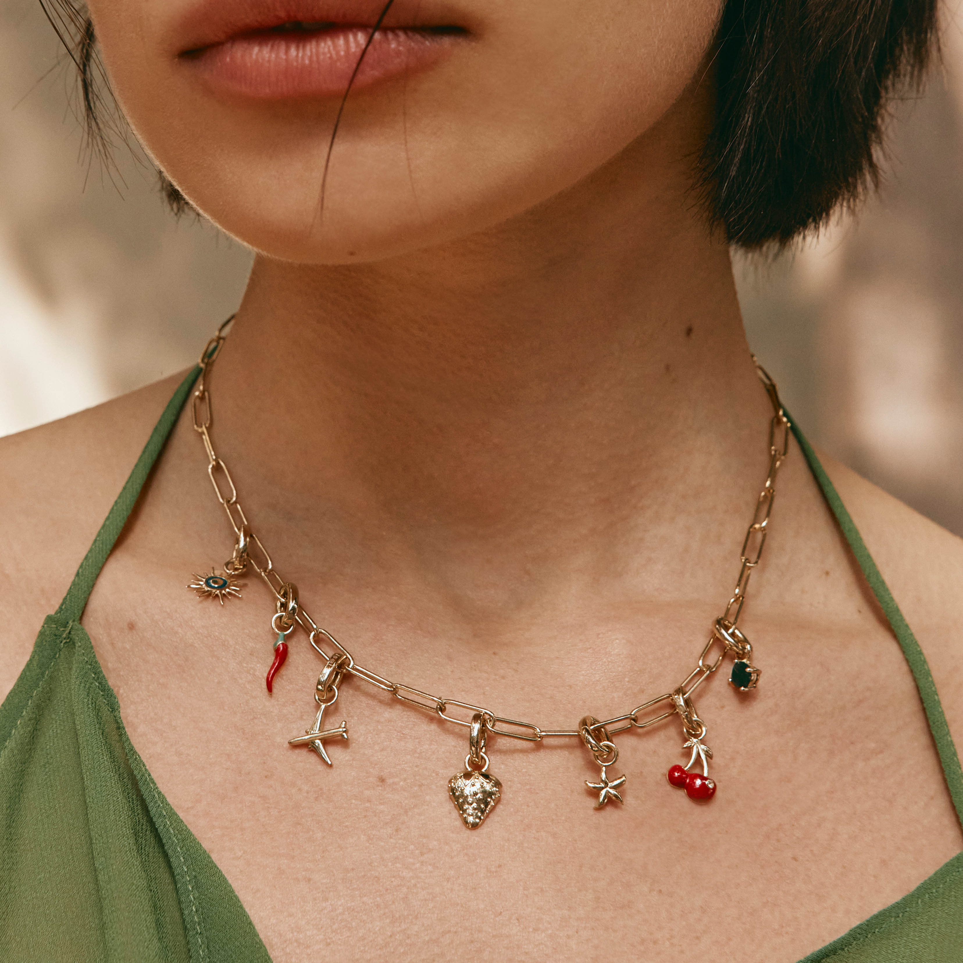 Gold Chilli Charm Pendant - Unique Spicy Jewelry for Women, Fashion Necklace Gift for Her - Perfect for Parties, Date Nights & Adding Flair to Any Outfit