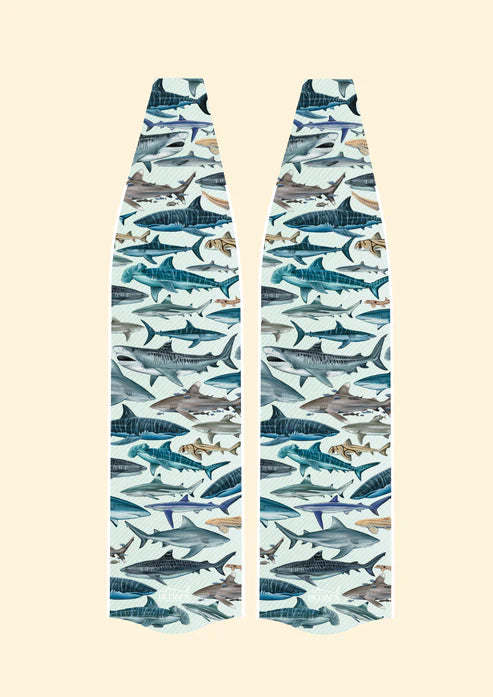 Divermon Shark Free Diving Fins - Premium Composite Soft Blades for Spearfishing & Underwater Exploration | Scuba Diving Gear for Ocean Adventures