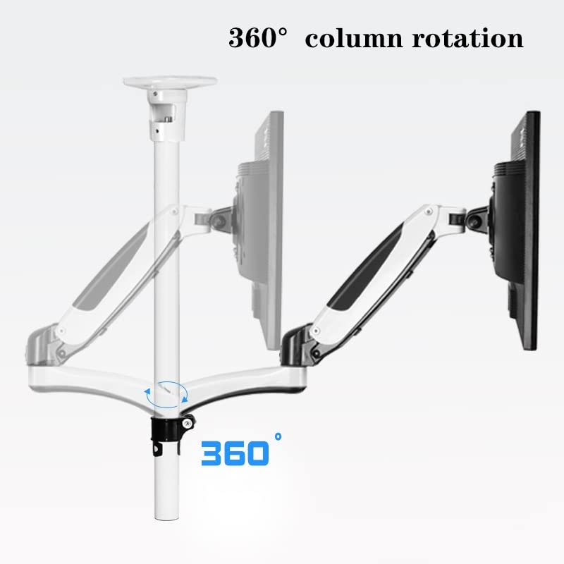 **Adjustable Ceiling Mount Monitor Stand Bracket - Full Motion Monitor Arm for 15-27