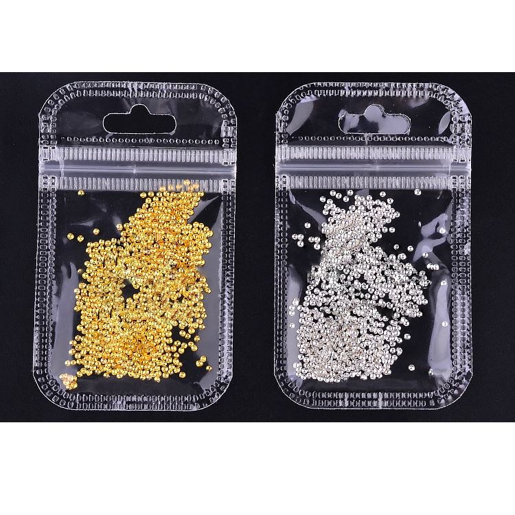 Premium Metal Half Round Caviar Beads for Jewelry Making - DIY Craft Supplies for Bracelets, Necklaces & Handbags (100pcs) - Perfect for Beading, Fashion Accessories & Gift Making