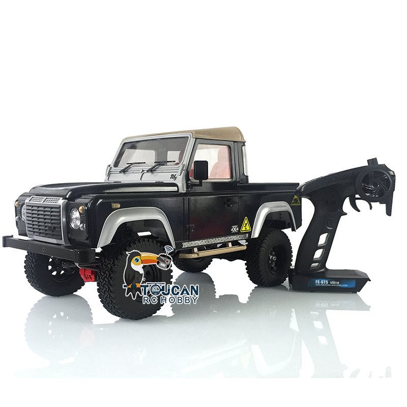 1/10 Scale D90 RC Rock Crawler Car - 4WD Off-Road Remote Control Truck with Metal Chassis, ESC, Servo Motor, LED Lights & Sound System - Perfect for Trail Crawling and Backyard Rock Climbing Adventures
