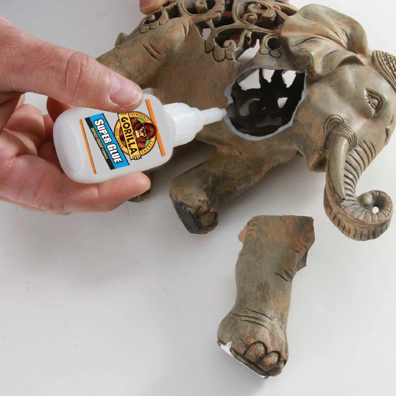 Gorilla Super Glue 15 Gram Tube - Fast Drying in 10-45 Seconds | Strong Bond for Home Repairs, Crafts & DIY Projects