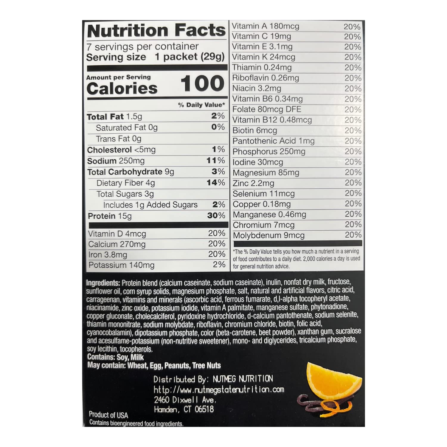 High Protein Orange Creamsicle Pudding & Shake Mix 2 Pack - 15g Protein, Low Calorie Low Fat Low Carb Meal Replacement - Aspartame Free, Keto Friendly, Ideal for Post-Workout Recovery & Weight Management - Perfect for Smoothies, Desserts and Healthy Snacks (2 Boxes, 7 Servings Each)