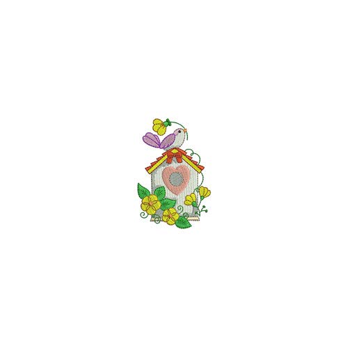 Threadart Machine Embroidery Design Bundles - Seasonal Collection (Spring Birdhouses) - 10 Unique Embroidery Patterns on USB - Perfect for DIY Home Decor, Quilting & Gift Making