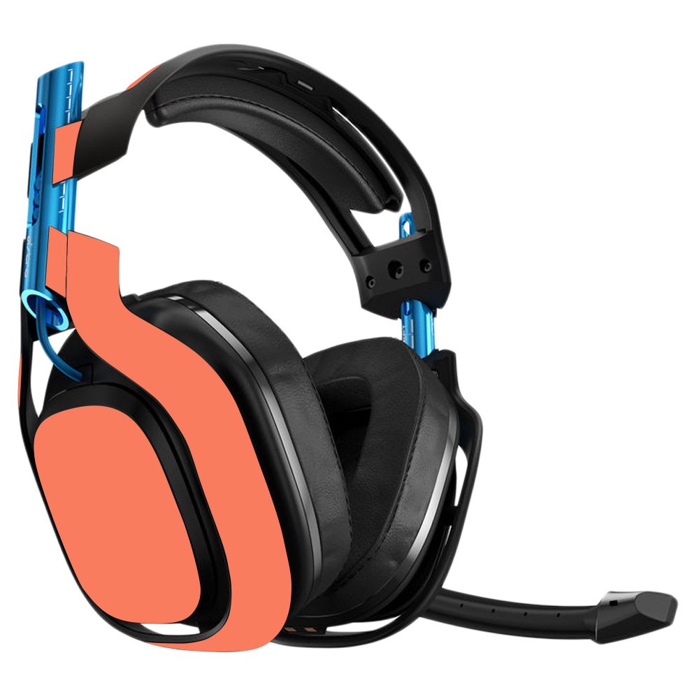 MightySkins Vinyl Decal Wrap Cover for Astro A50 3rd Gen Gaming Headset - Solid Salmon Protective Skin | Durable, Easy to Apply & Remove | Made in USA | Perfect for Gaming, Streaming & Customizing Your Headset