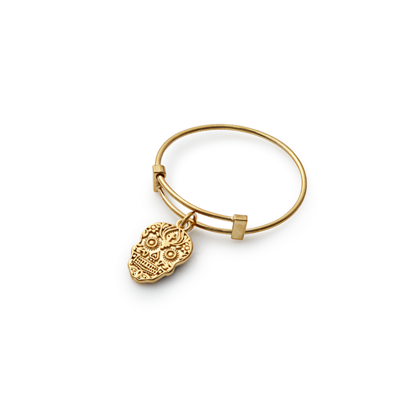 Skull Charm Ring for Women - Gothic Punk Jewelry - Perfect for Halloween, Parties & Everyday Wear