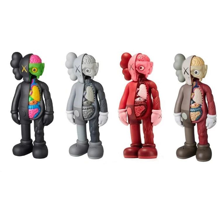 KAWS Dissected Companion 4-Foot Tall Collectible Statue – Limited Edition Art Figure for Home & Office Decor