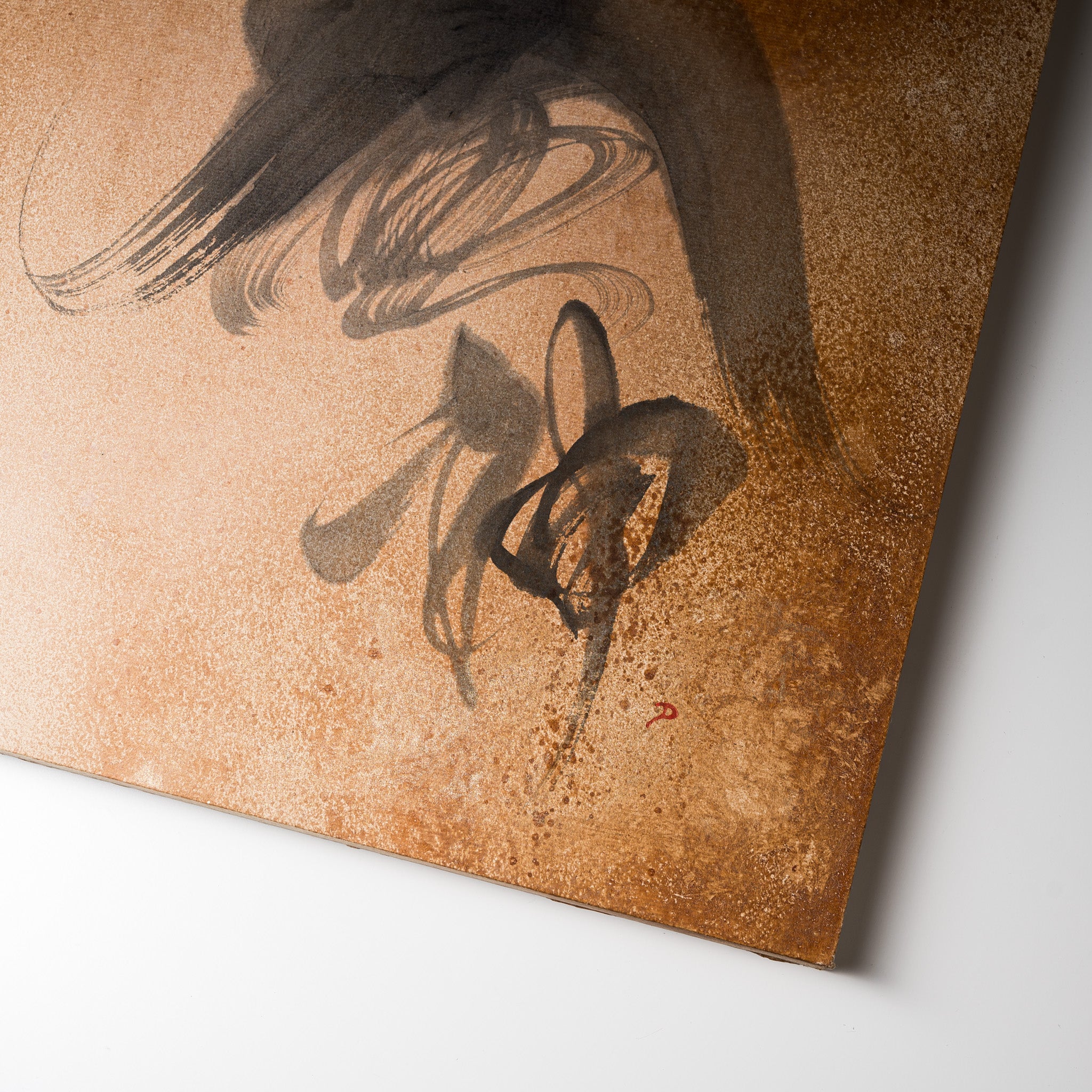 Authentic Japanese Calligraphy Wall Art - Fujin Wind God Painting | Traditional Asian Home Decor for Living Room, Office & Meditation Space