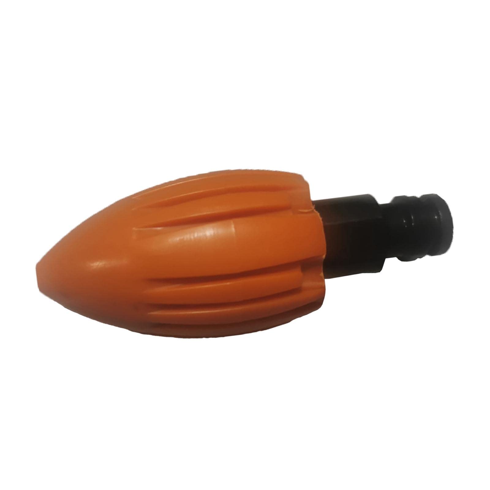 Gazechimp High Pressure Washer Nozzle - Dredge Flusher & Drainage Ditch Cleaner - Heavy Duty Orange Nozzle for Pressure Washing, Pipe Cleaning & Outdoor Maintenance