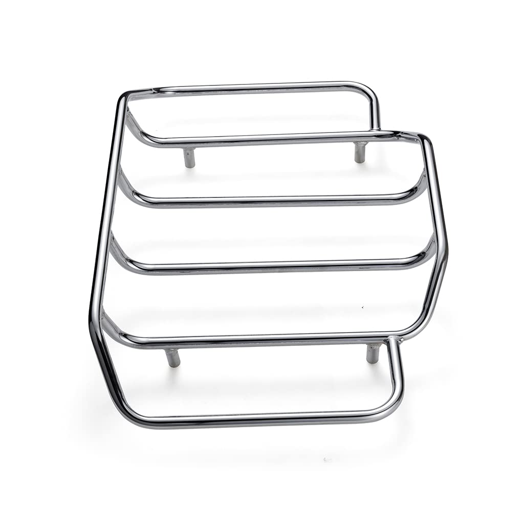 Harley Hard Tour Pack Luggage Rack - Chrome Top Rack for Air Wing Tour Pack & Moto Onfire Hard Tour Pack Trunk - Motorcycle Suitcase Carrier for Travel & Road Trips