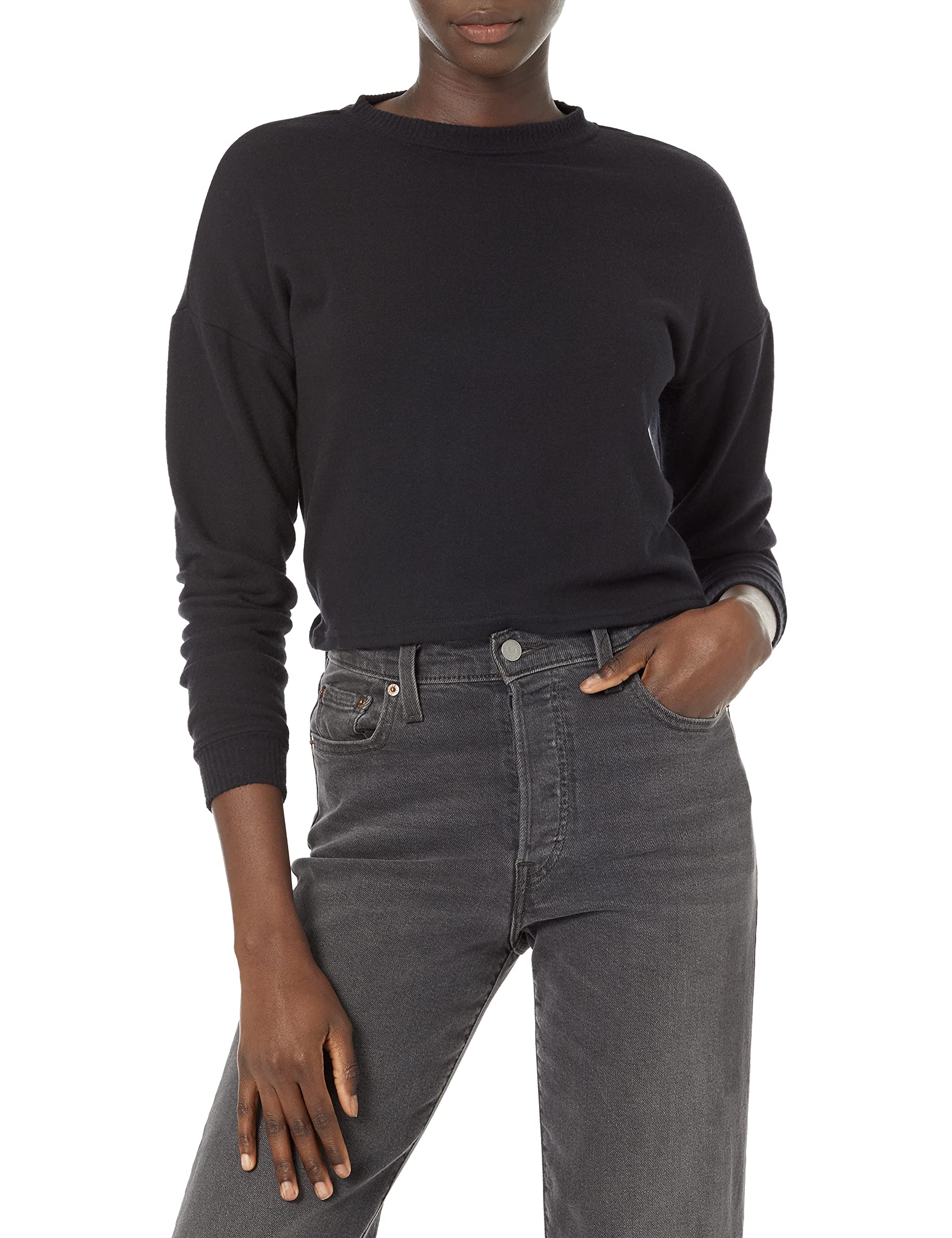 HUDSON Women's Long Sleeve Twist Back Sweatshirt - Casual Pullover for Fall & Winter, Perfect for Workouts, Yoga, and Everyday Wear