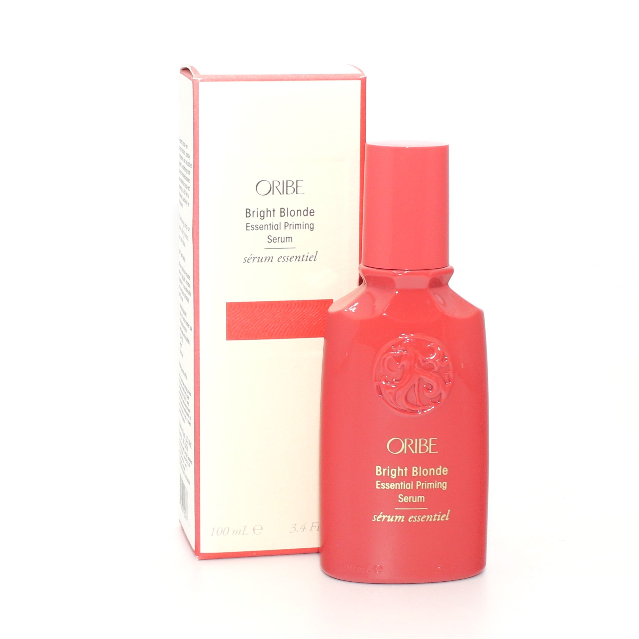 Oribe Bright Blonde Essential Priming Serum 3.4 oz - Purple Shampoo for Blonde Hair, Toning & Shine - Perfect for Salon & At-Home Blonde Hair Care