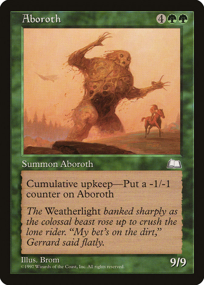 Aboroth [Weatherlight] - MTG Magic: The Gathering Trading Card - Perfect for Collectors and Gameplay