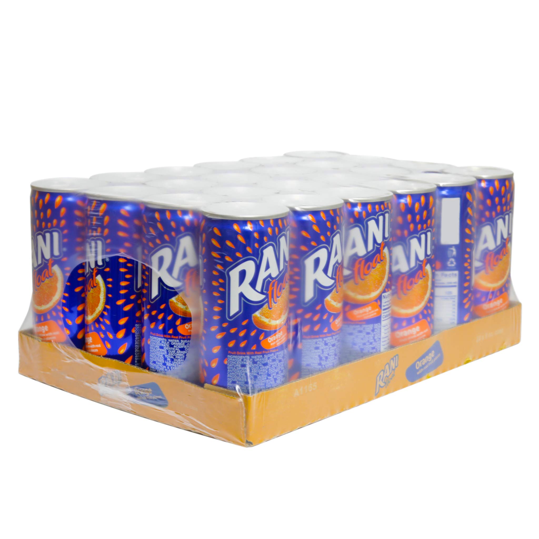 Rani Float Orange Juice with Real Fruit Pieces - Low Sugar 8 oz (Pack of 24) | Imported from Dubai | Perfect for Breakfast, Snacks & Healthy Hydration