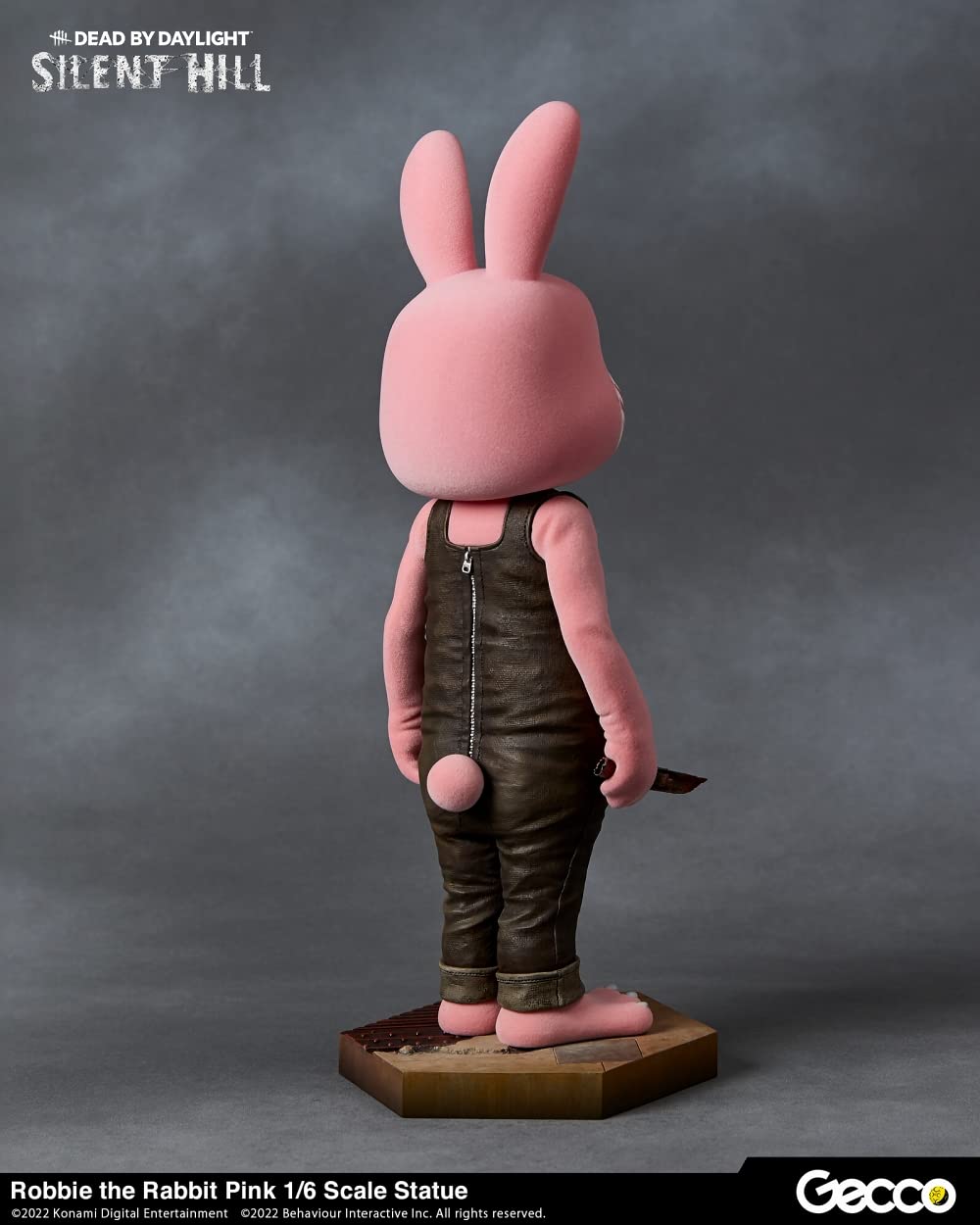 Gecco Silent Hill x Dead by Daylight Robbie Rabbit 1/6 Scale Collectible Statue - Pink Edition | Horror Game Merchandise for Display & Gaming Room Decor