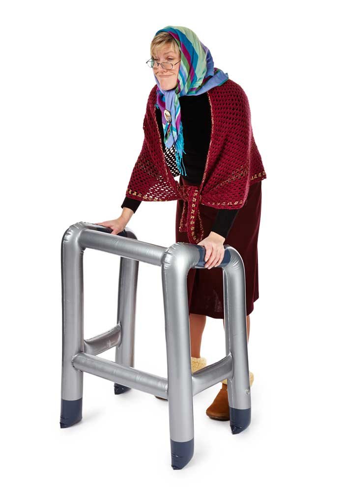 OOTB Inflatable Walking Frame for Seniors & Adults - Lightweight Portable Mobility Aid for Indoor & Outdoor Use - Ideal for Travel, Recovery & Rehabilitation
