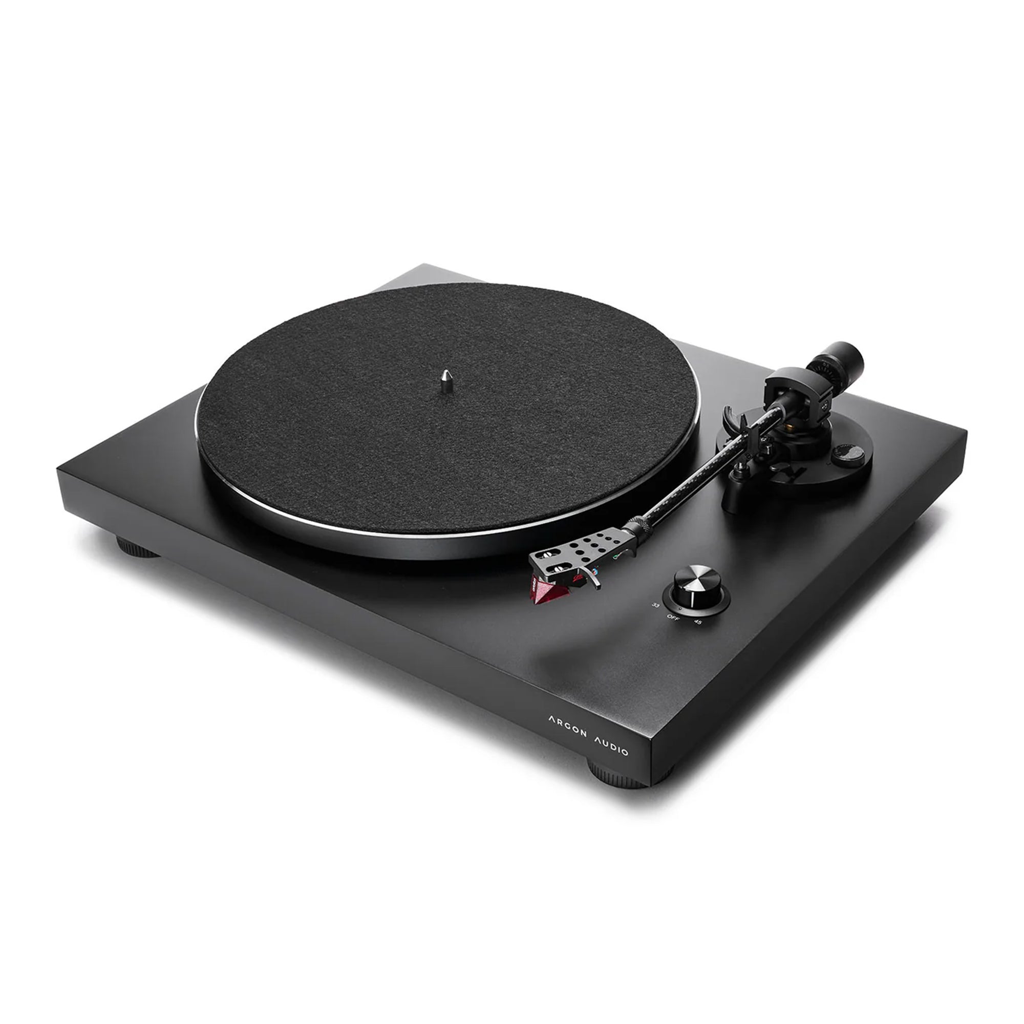 Argon TT 3 Plus Professional Vinyl Record Player - High-Fidelity Turntable with Bluetooth & USB | Perfect for Home Audio, DJing & Vinyl Collection (Black)