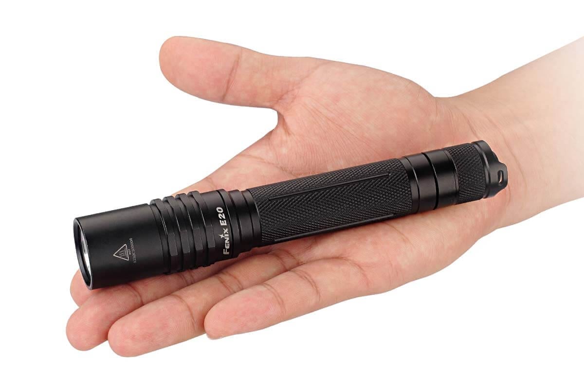 Fenix E20 Flashlight - High-Powered LED Tactical Light for Camping, Hiking & Emergency Use