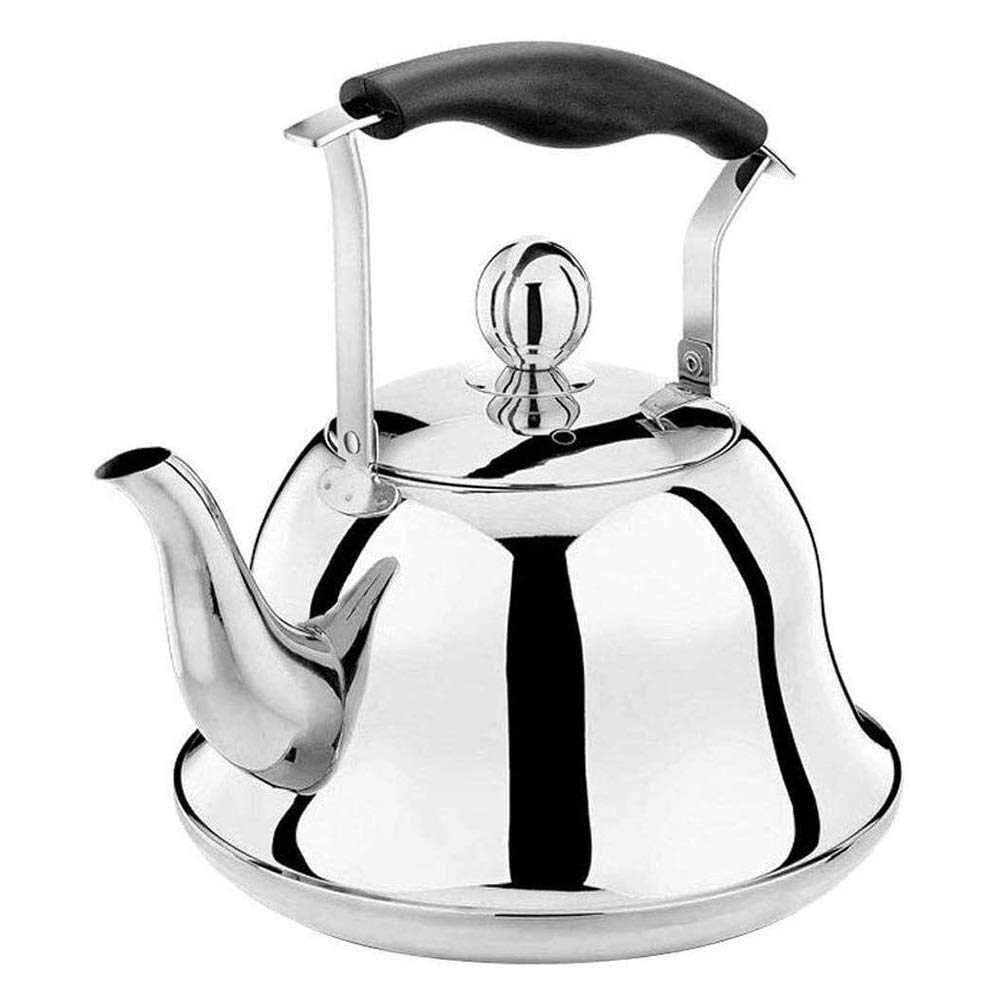 Stainless Steel Whistling Tea Kettle for Stove Top - 1.5L Induction Compatible Teapot with Heat Resistant Handle - Perfect for Gas, Electric & Induction Cooktops - Ideal for Home, Office & Tea Ceremonies (Color A)