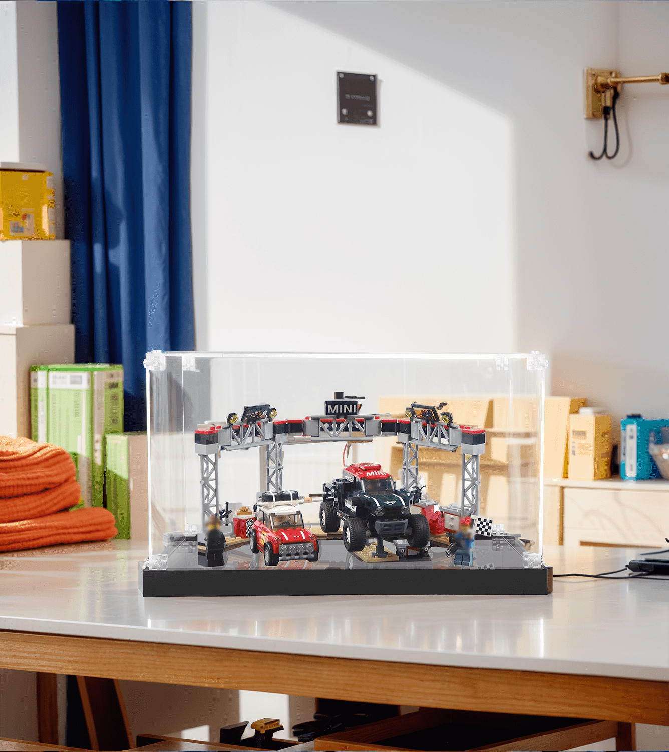 LEGO Speed Champions 75894 Display Case - Clear Acrylic Showcase for Car Model Collection - Perfect for Home Decor, Office Display & Gift for LEGO Fans