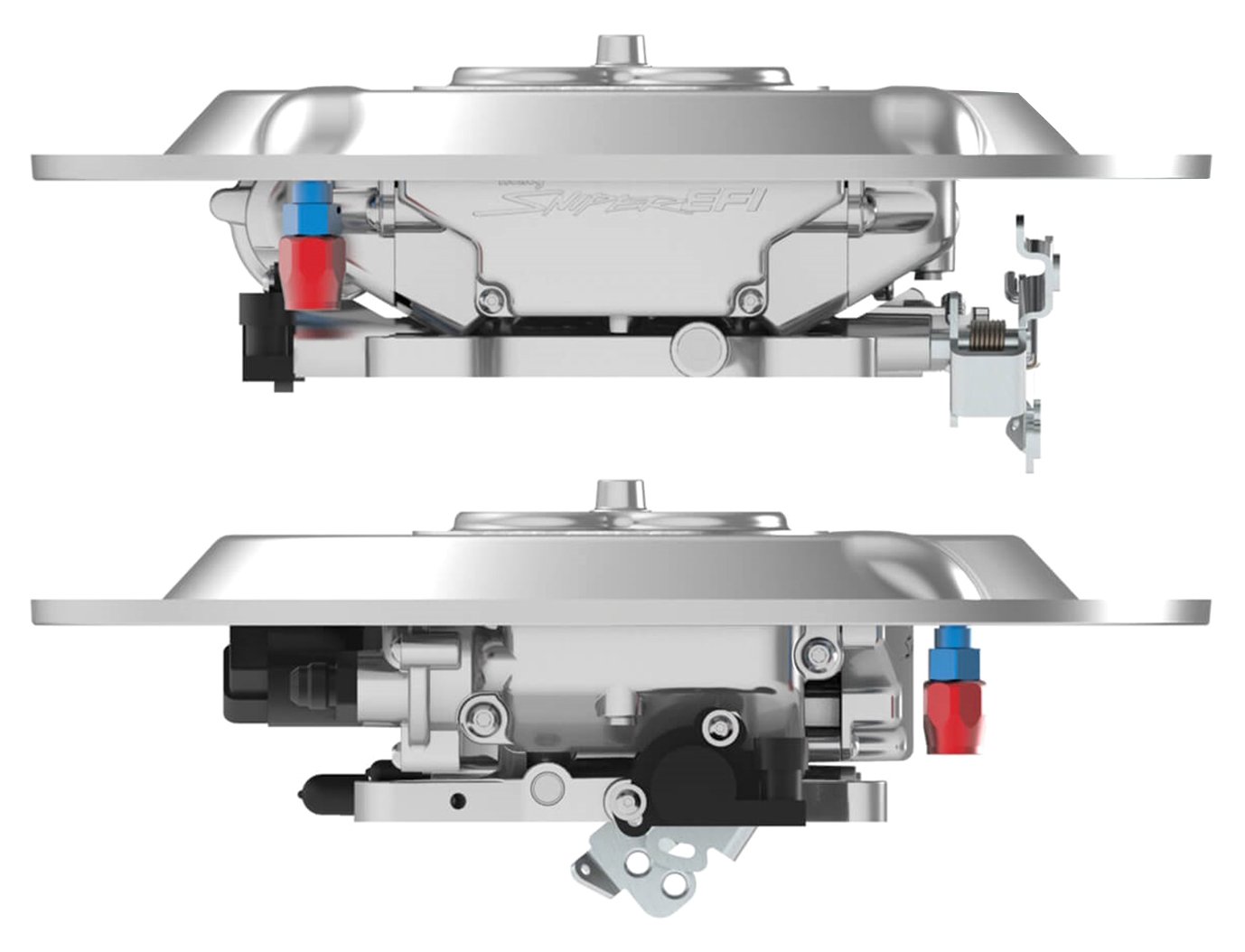 Holley 120-510 1 Inch Drop Chrome Air Cleaner Base Plate for 14 Inch Diameter Air Cleaners - High Performance Air Intake Upgrade for Classic Cars & Hot Rods