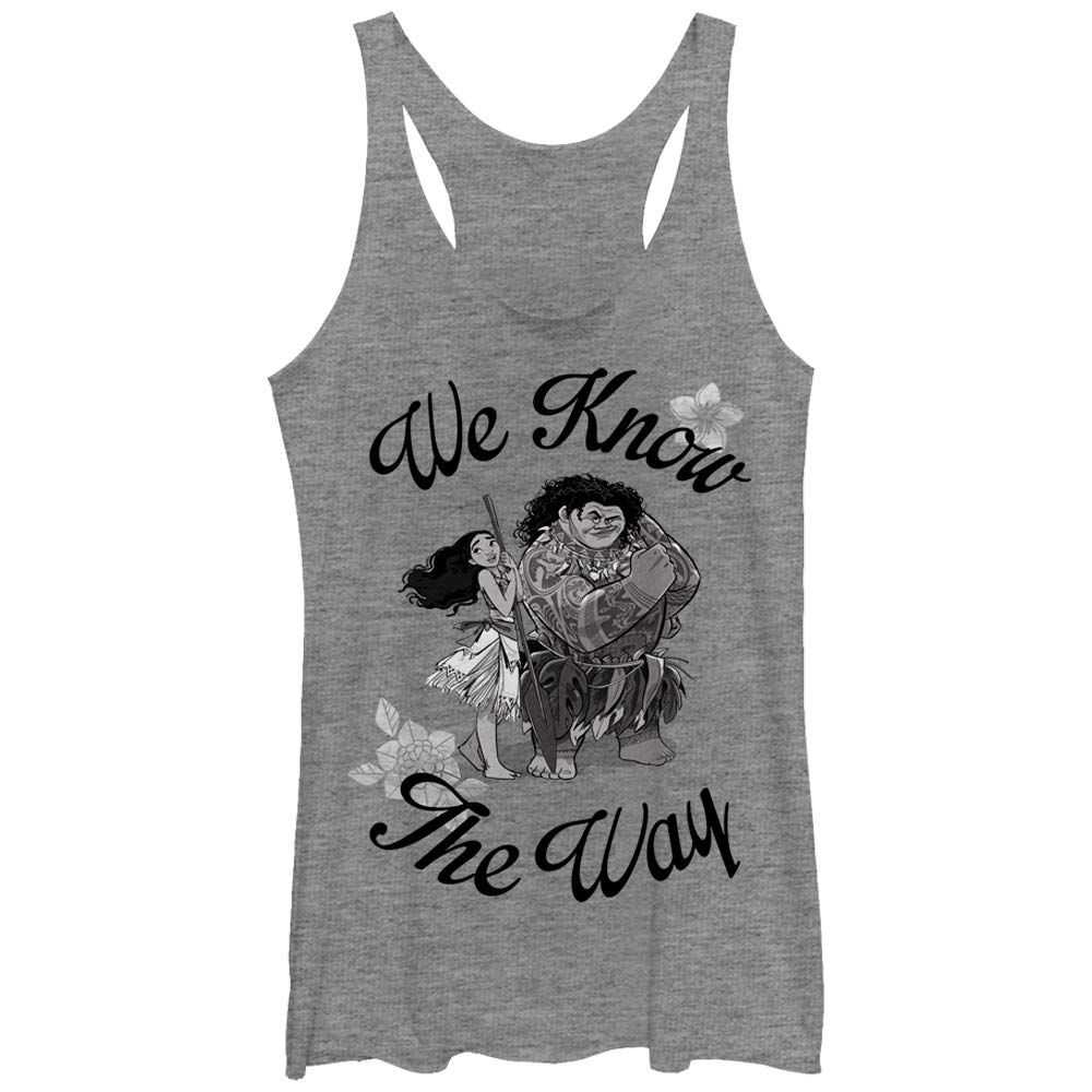 Women's Moana Know The Way Racerback Tank Top - Disney Inspired Workout & Casual Wear for Women