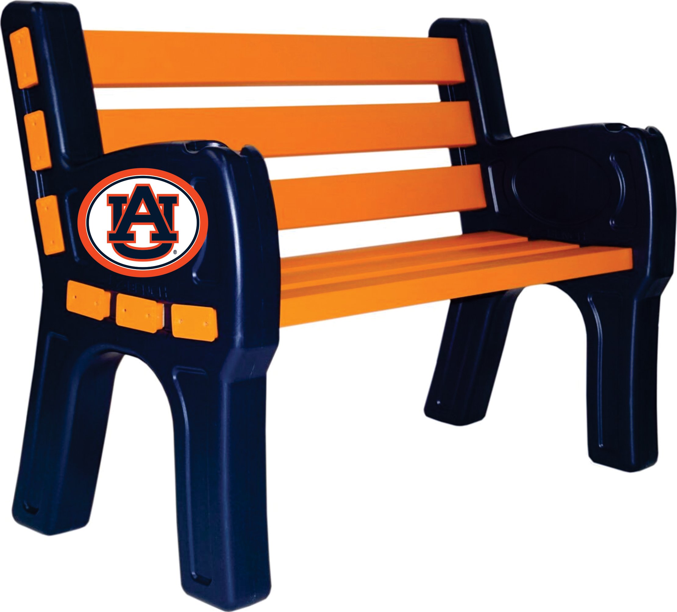 Officially Licensed NCAA Auburn Tigers Park Bench - Durable Outdoor Furniture for Game Day, Tailgating & Backyard Decor