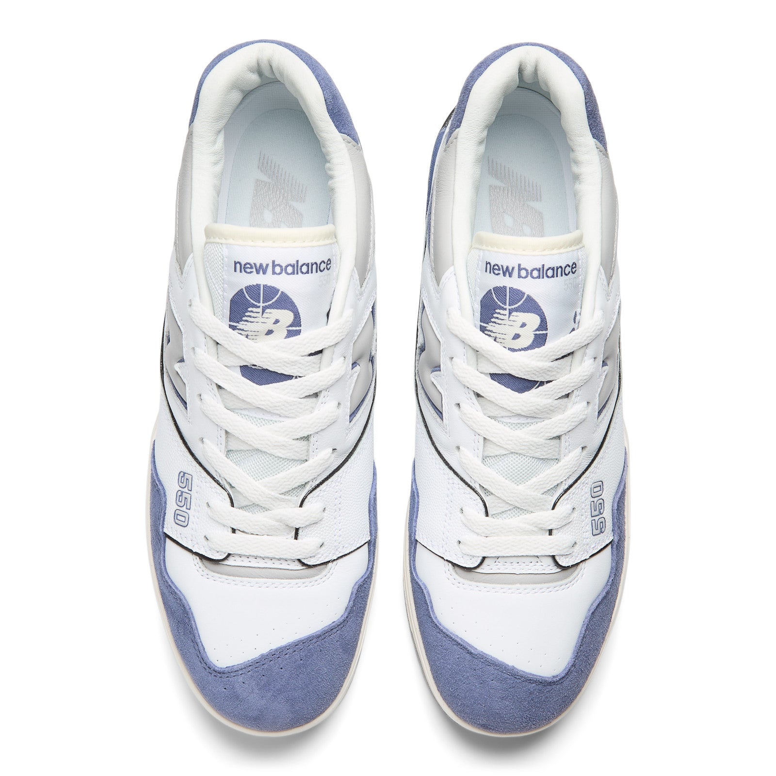550 'White Navy' Men's Running Shoes - Lightweight Comfortable Athletic Sneakers for Jogging, Gym & Casual Wear