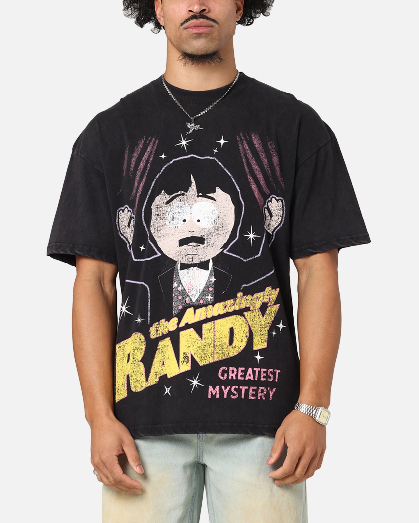 Vintage South Park The Amazing Randy Acid Wash Black T-Shirt - Cartoon Comedy Fan Gift for Men & Women - Perfect for Halloween, Cosplay & Casual Wear