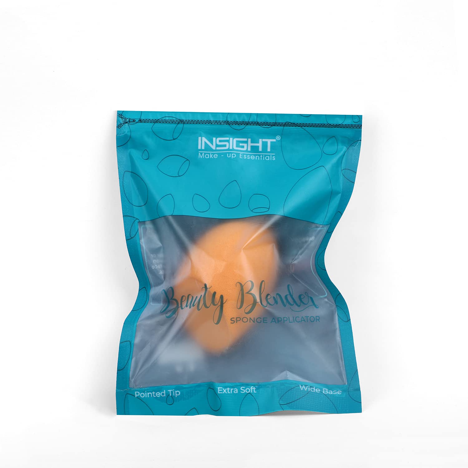 Insight Cosmetics Beauty Blender Sponge Applicator - Orange | Makeup Blending Sponge for Flawless Foundation & Concealer Application | Perfect for Professional Makeup Artists & Everyday Use