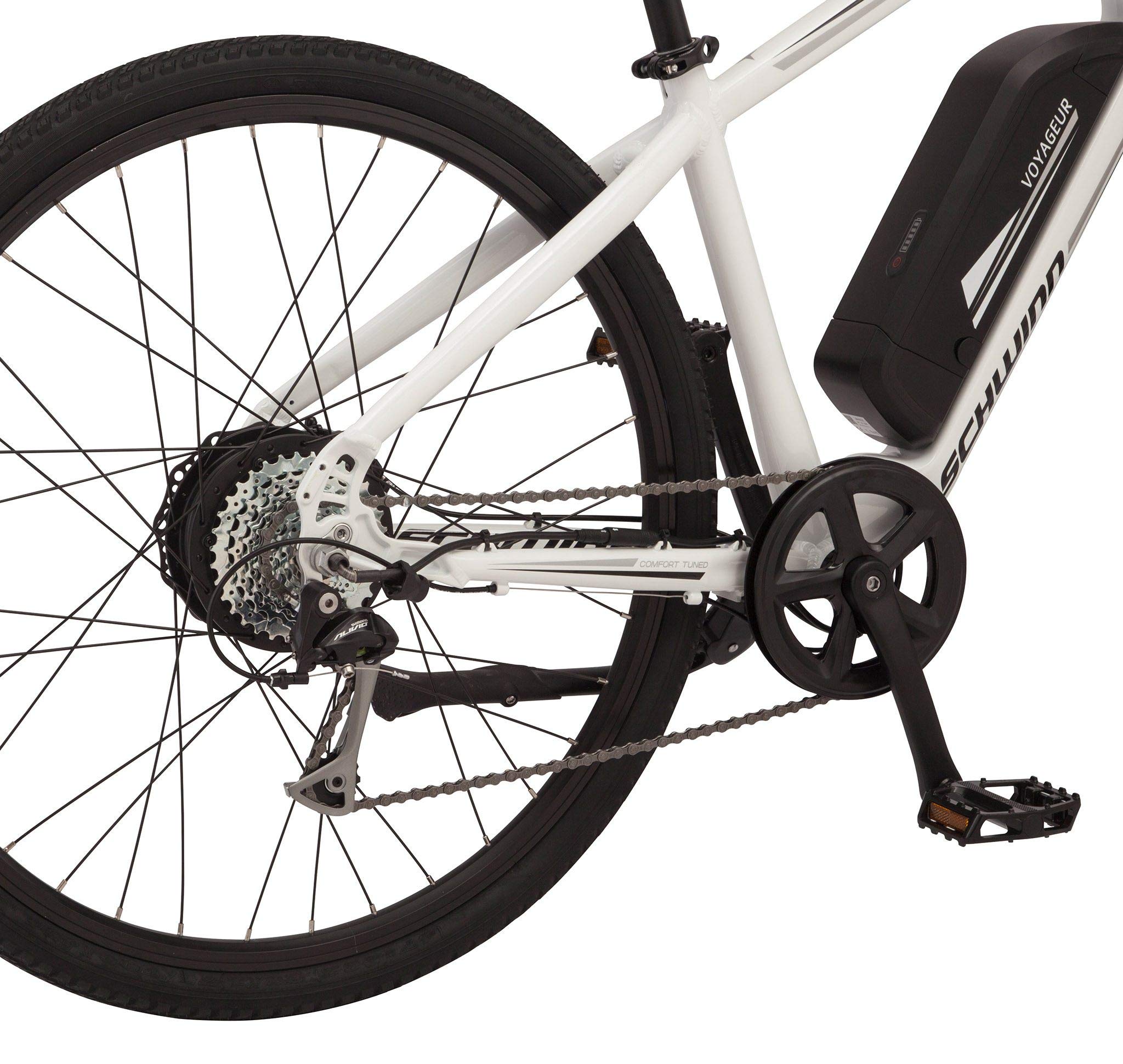 Schwinn Voyageur Electric Bike for Adults - 350W Motor, 28MPH, 50+ Mile Range, Mechanical Disc Brakes - Perfect for Commuting, City Riding & Outdoor Adventures