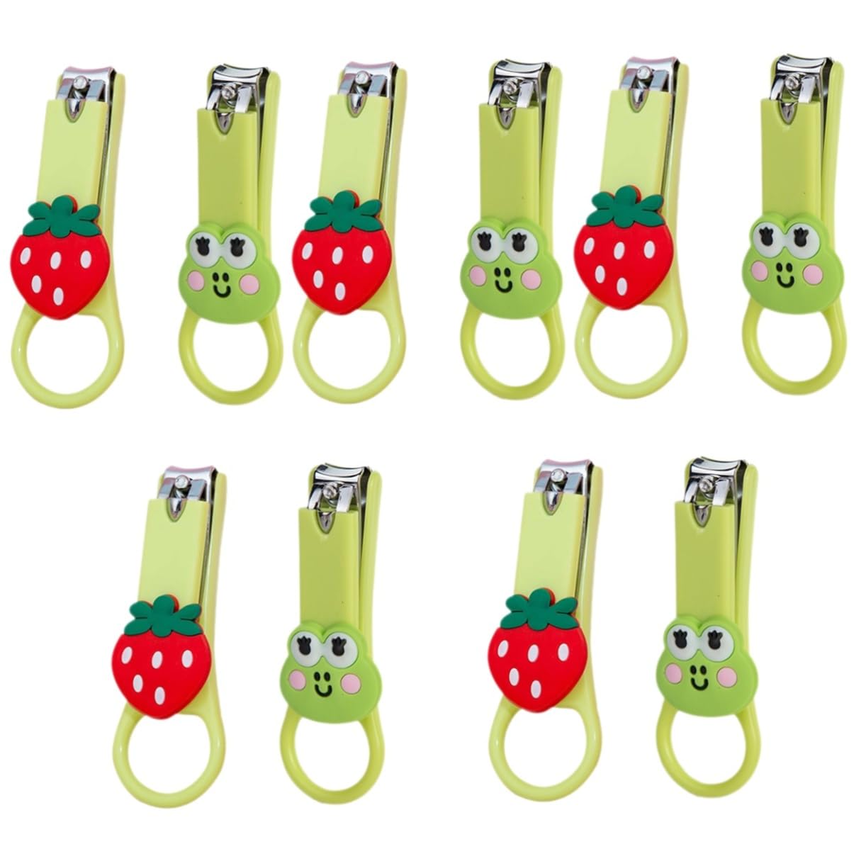 Wakauto 10-Piece Kids & Pet Nail Clipper Set - Baby Nail Scissors, Pet Nail Trimmer with Safety Guard - Gentle Grooming for Toddlers, Cats, Dogs - Perfect for Home & Travel Use