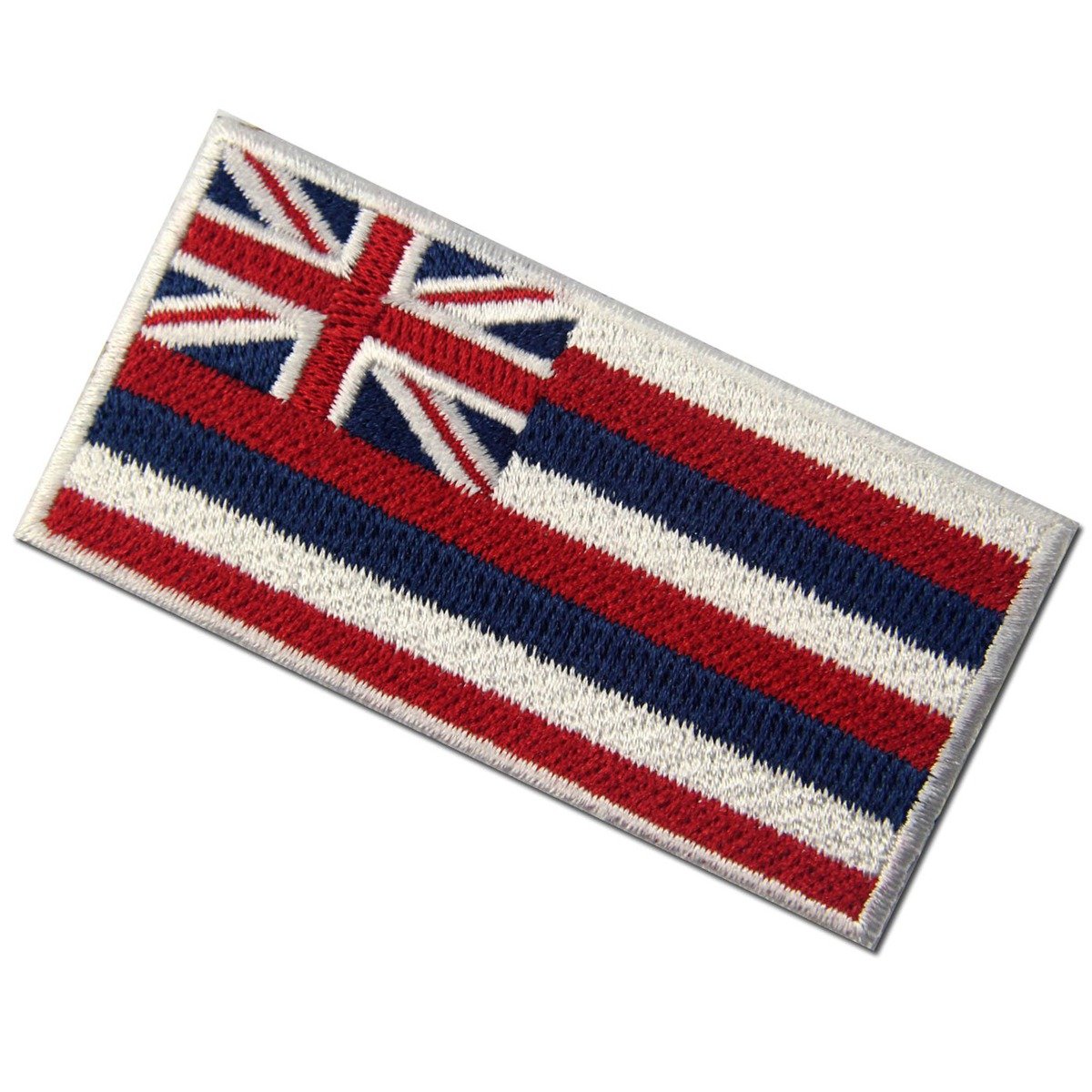 Hawaii State Flag Embroidered Patch - Iron On or Sew On HI Emblem for Jackets, Hats, Bags & DIY Crafts
