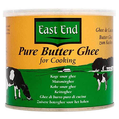 East End Pure Butter Ghee 500G - Organic Clarified Butter for Cooking, Baking & Keto Diet - Perfect for Indian Cuisine, Bulletproof Coffee & Healthy Lifestyle
