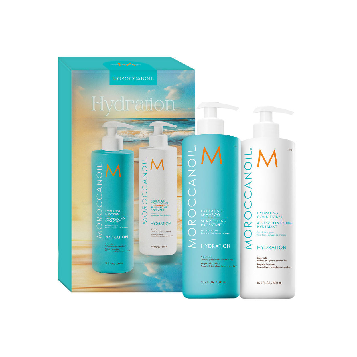 Hydrating Shampoo & Conditioner Set - 16.9oz Duo for Dry & Damaged Hair - Sulfate Free & Moisturizing - Limited Edition Hair Care for Daily Use & Salon Results at Home