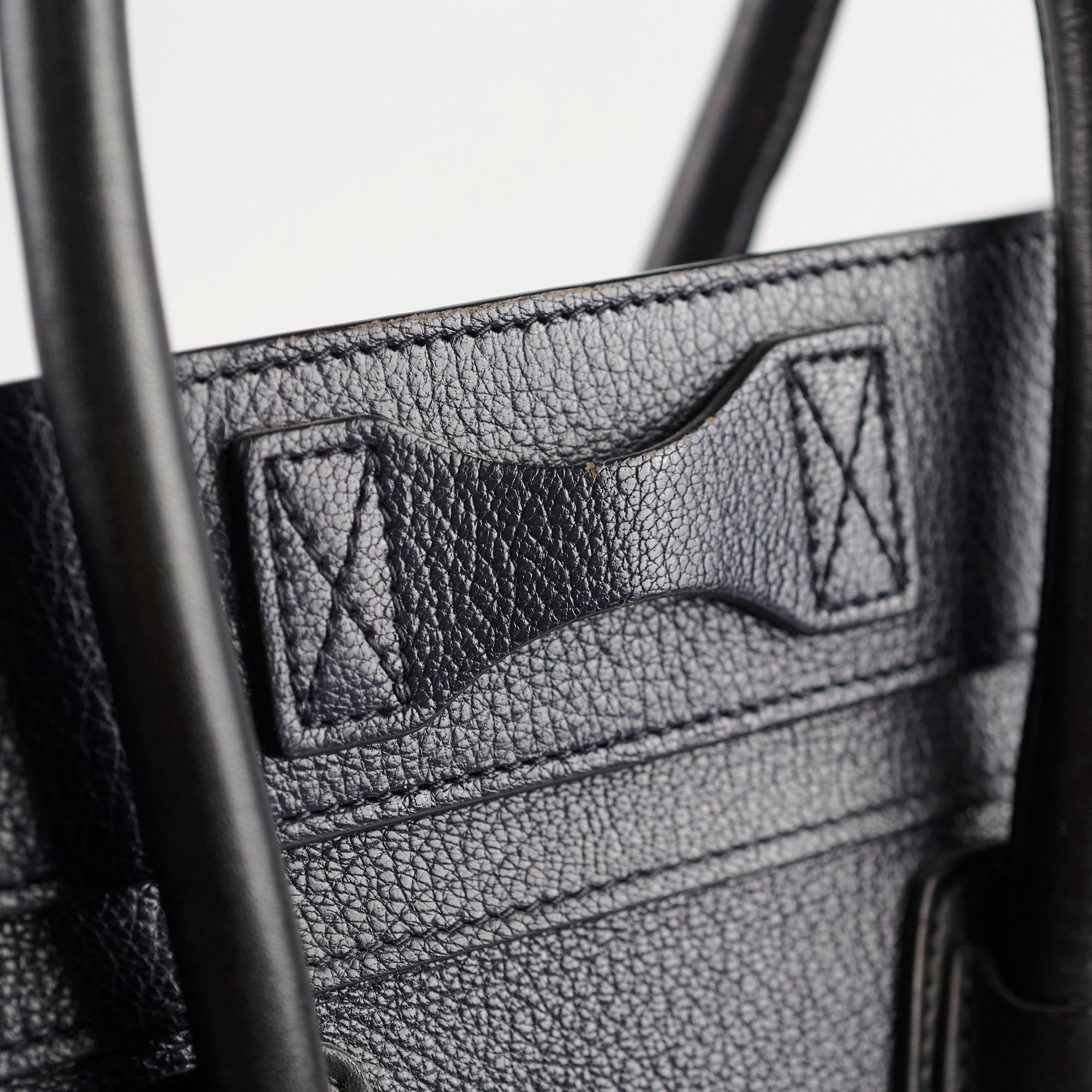 Celine Micro Luggage Bag in Navy Blue | Premium Leather Crossbody Handbag for Women | Perfect for Work, Travel & Everyday Use