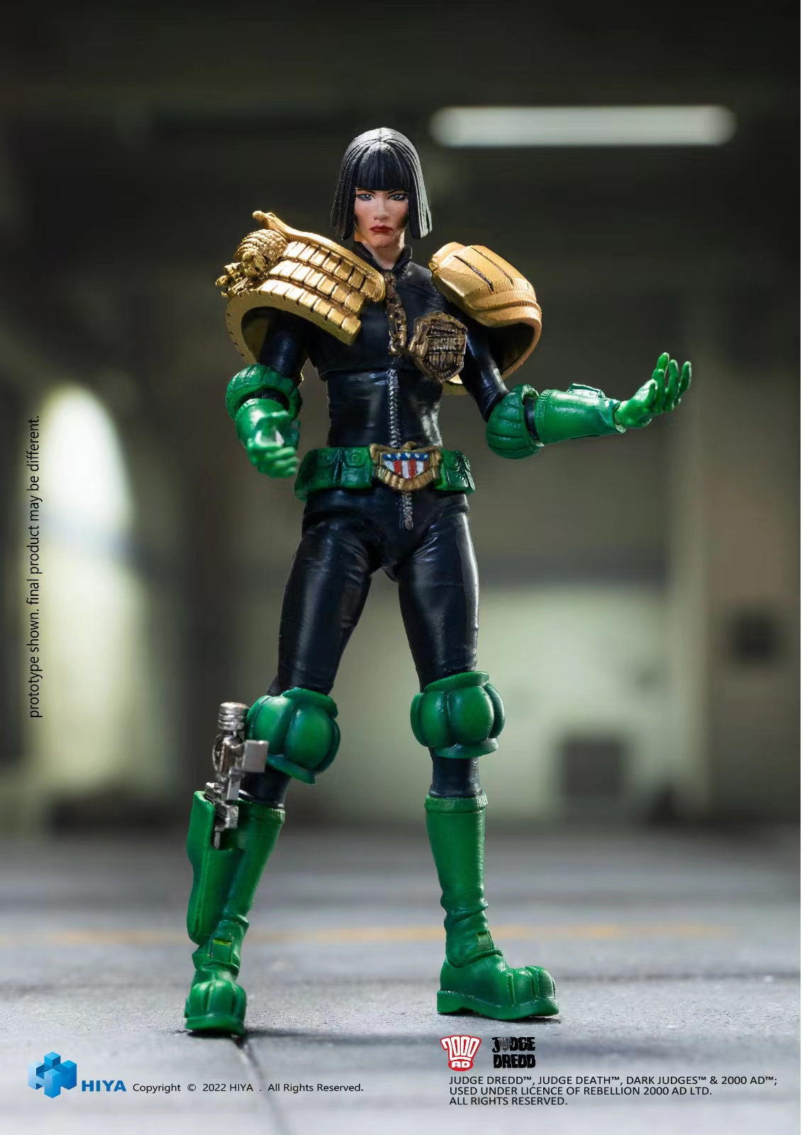 1/18 Scale HIYA 4-Inch Action Figure - Exquisite Mini Series Judge Dredd & Judge Hersch Collectible Toy for Display & Action Play | Perfect for Comic Fans & Collectors