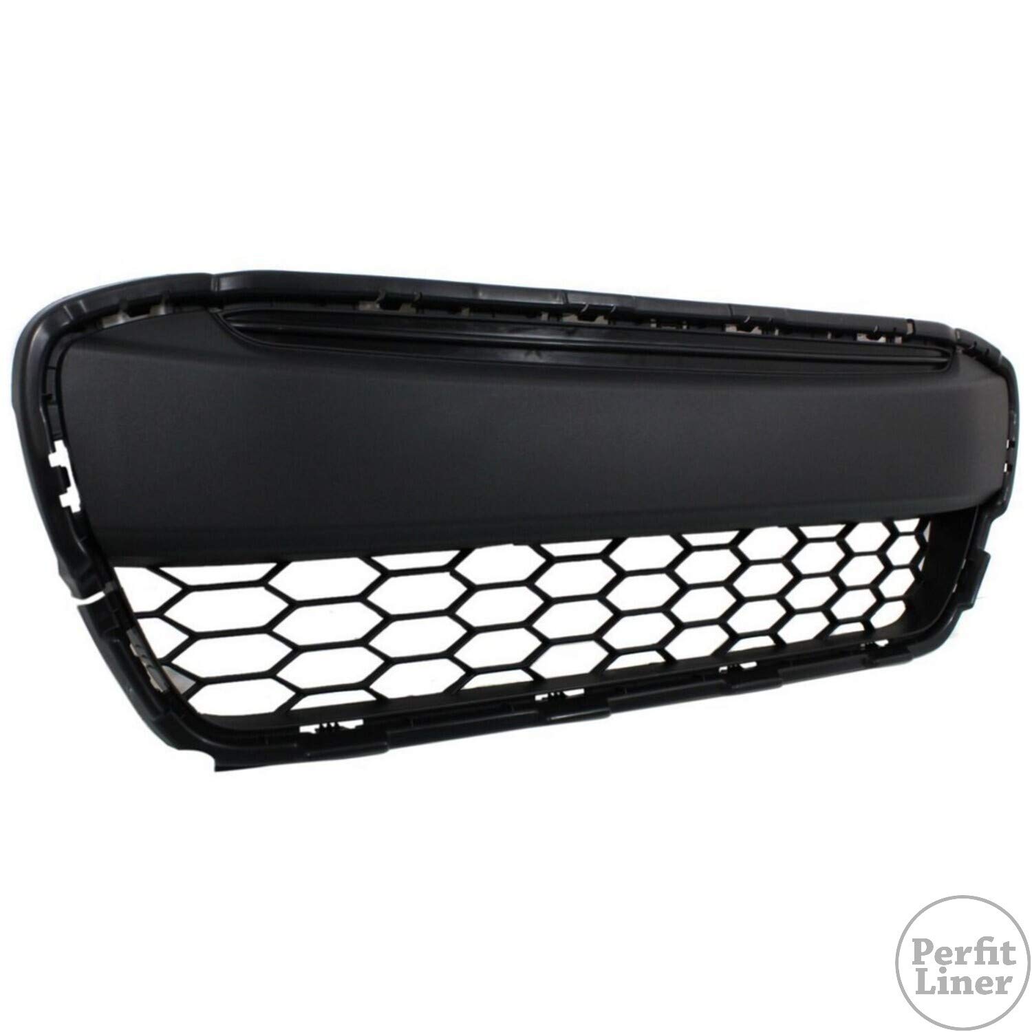 Dark Gray Perfit Liner Front Lower Bumper Grille for 2012-2013 Honda Civic (Fits HO1036111 & 71105TS8A01) - Durable Replacement Part for Enhanced Vehicle Protection & Style