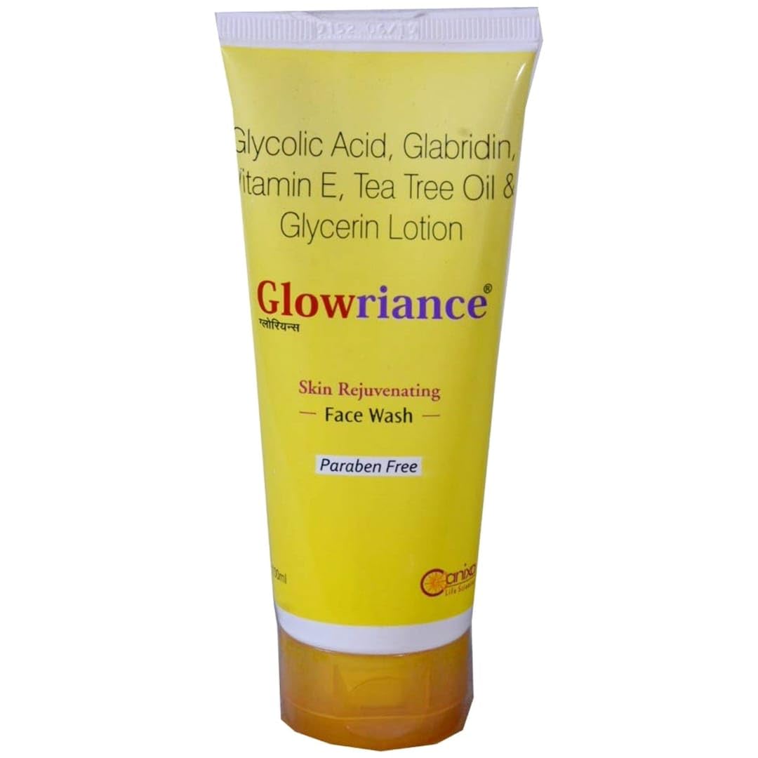 Glowriance Brightening Facial Cleanser 100ml - Gentle Face Wash for Glowing Skin, Acne & Dark Spot Treatment - Perfect for Daily Skincare Routine