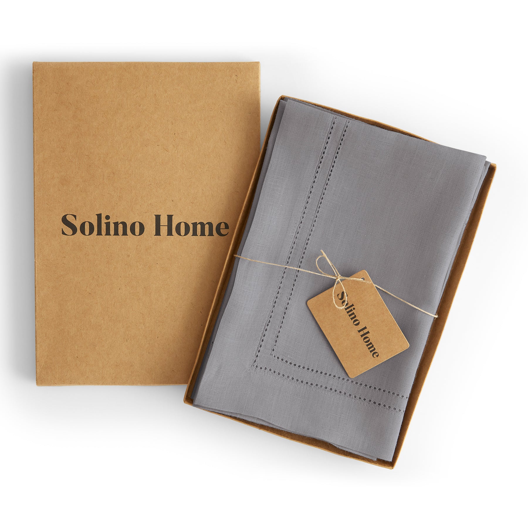 Premium Linen Double Hemstitch Napkins Set of 4 - Elegant Dinner Table Decor for Formal Dining & Special Occasions