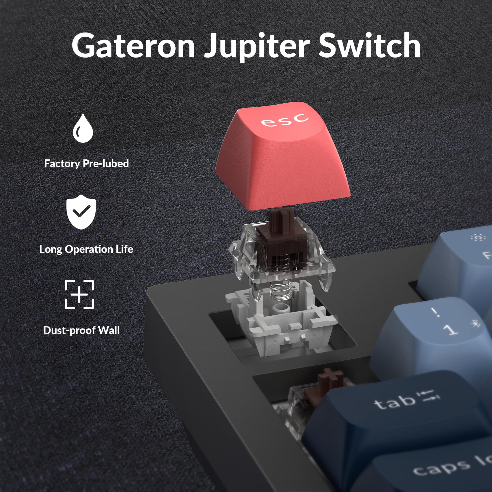 Keychron V5 Max 96% Wireless Mechanical Gaming Keyboard with Numpad - QMK/VIA Programmable, 2.4GHz/Bluetooth 5.1/Wired Connectivity, RGB Backlit, Hot-Swappable Gateron Brown Switches - Compatible with Mac/Windows/Linux - Perfect for Office Work, Gaming & Programming