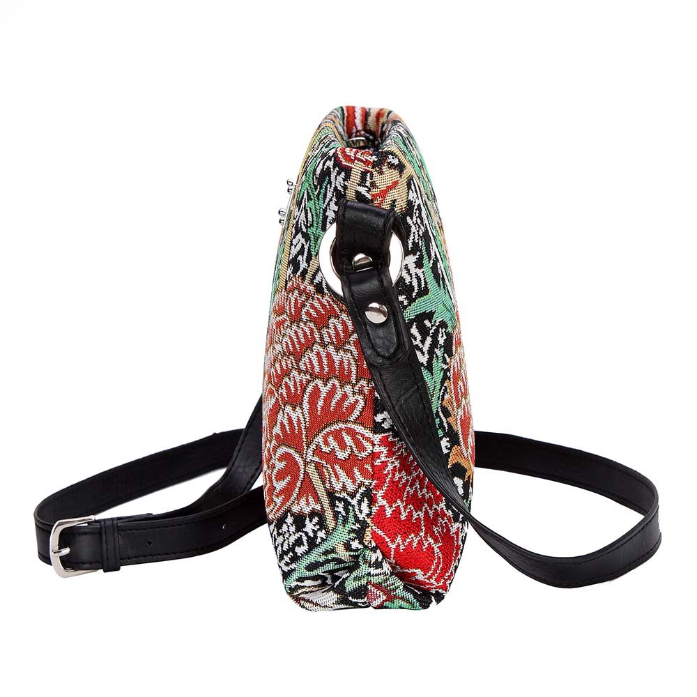 Signare Women's Tapestry Crossbody Bag - Bohemian Sling Shoulder Purse for Everyday Use, Travel & Festival Accessories | Lightweight & Stylish Handbag for Casual Outings