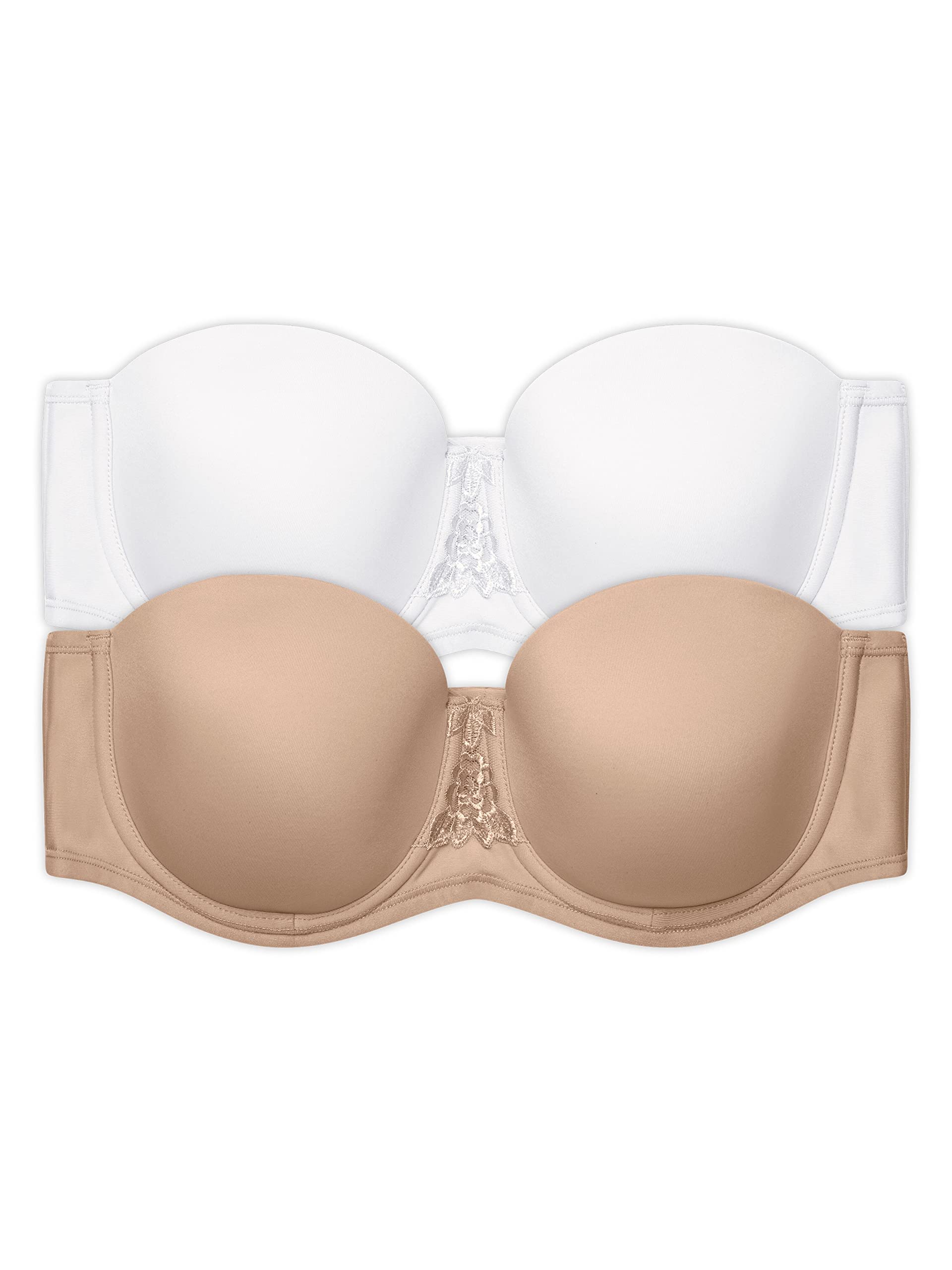 Vanity Fair Women's Strapless Bra - Seamless Back Smoothing Underwire Bra for Comfort & Support (34B-44DD) | Perfect for Wedding Dresses, Formal Wear & Everyday Use