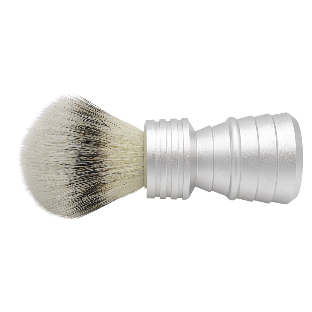 23mm Mühle STF Large Shaving Brush with AP Shave Co. Alumihandle - Raw Matte Finish - Perfect for Wet Shaving & Grooming - Premium Men's Shaving Accessories for Barbershop & Home Use
