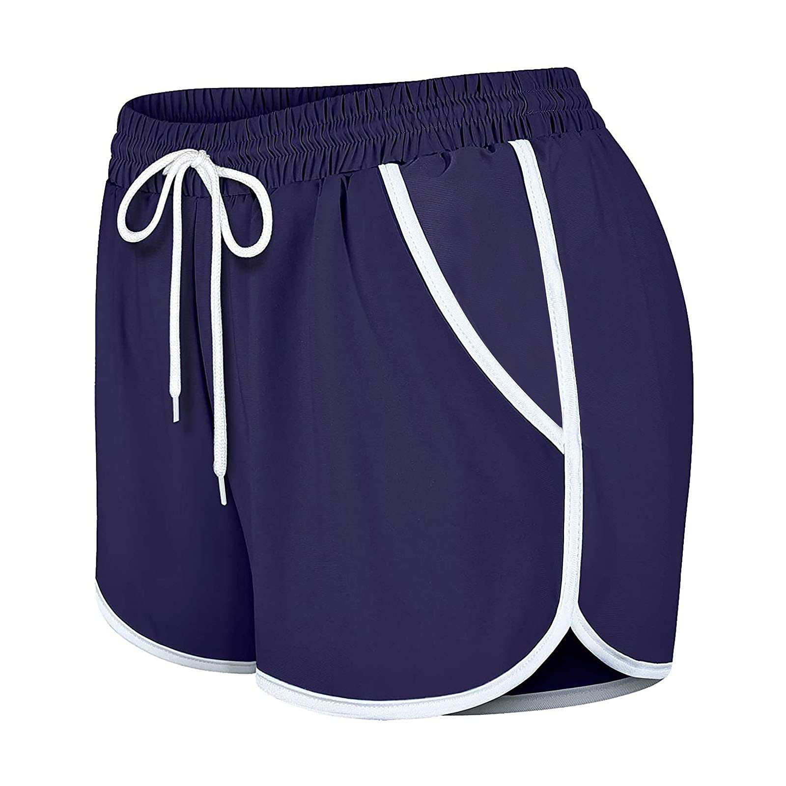 Wayaya Women's Yoga Running Shorts with Liner Pocket & Drawstring - Lightweight Stretchy Athletic Shorts for Workout, Gym, Jogging - Perfect for Yoga, Running & Outdoor Activities