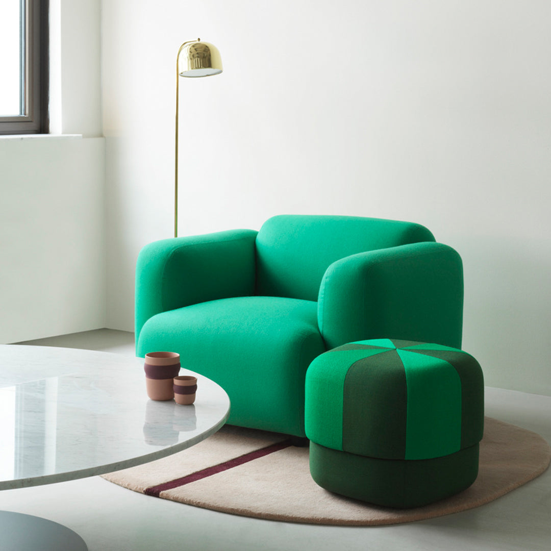 Legal Circus Pouf Duo Ottomans by Normann Copenhagen - Stylish Modern Footstools for Living Room, Bedroom & Lounge Decor