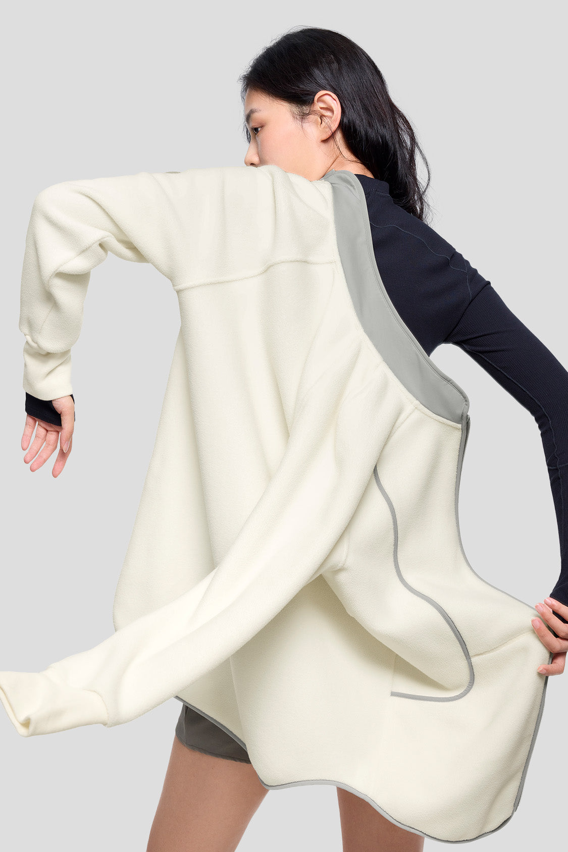 CozyFlow Women's Relaxed Fleece Jacket - Soft Warm Winter Outerwear for Casual Wear, Hiking & Outdoor Activities