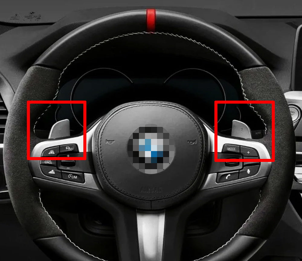 Premium Forged Carbon Fiber Steering Wheel Paddle Shifters for BMW 3 4 5 Series & X Models - A90 Supra Compatible - Enhance Your Driving Experience on Track Days & Performance Driving